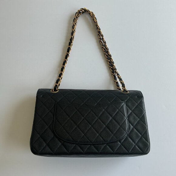 Chanel Classic Vintage Medium Caviar Double Flap Bag – Black Gold Hardware - Picture 3 of 13
